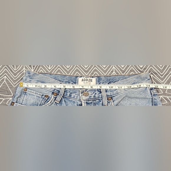 Agolde Riley High Rise Straight Leg Cropped Jeans Size 28 - Picture 6 of 8